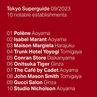 Tokyo Travel Guide 10 09/2023 - superfuture