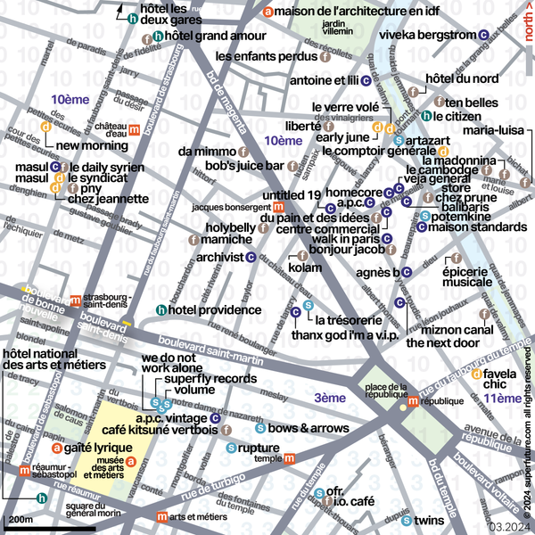 paris canal saint martin map 2024