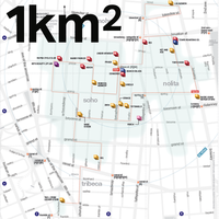 1km2 area map