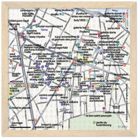 Paris | Saint-Germain Map | Wood Frame - superfuture® - superfuture
